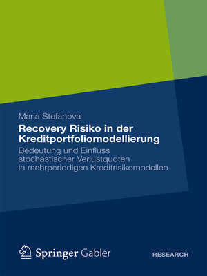 cover image of Recovery Risiko in der Kreditportfoliomodellierung